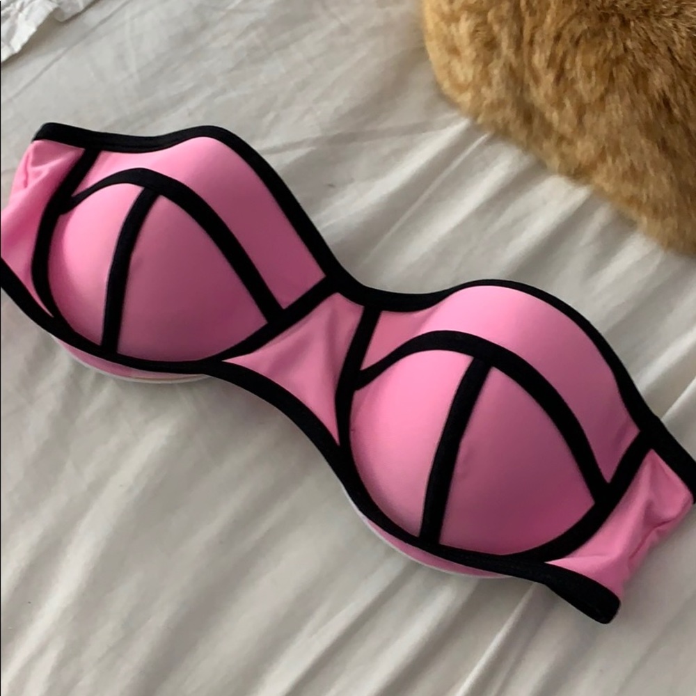 pink bikini top